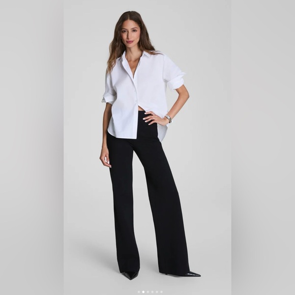 SPANX Pants - SPANX black wide leg pull on pants size 1x EUC smooth ponte trouser